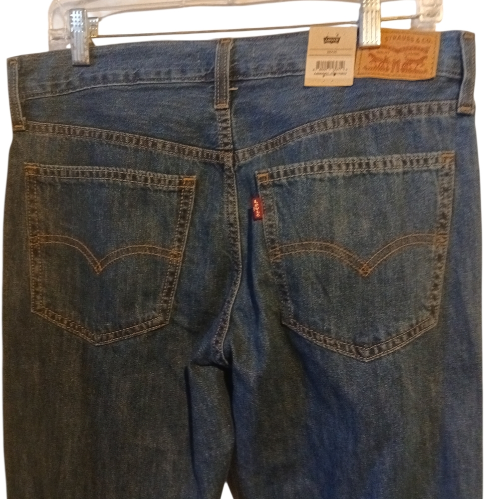 Levis Middy Straights Blue Jeans 29x30 - Picture 3 of 4